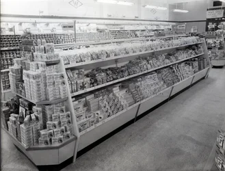 Süßwarenabteilung, Woolworths Laden, 1956